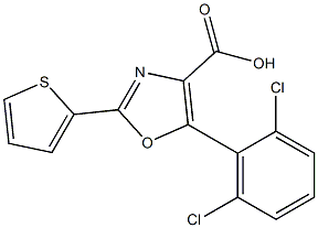 5-(2,6-dichlorophenyl)-2-(thiophen-2-yl)-1,3-oxazole-4-carboxylic acid