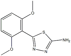 5-(2,6-dimethoxyphenyl)-1,3,4-thiadiazol-2-amine 结构式