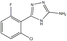 5-(2-chloro-6-fluorophenyl)-4H-1,2,4-triazol-3-amine,,结构式