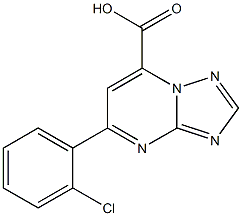 5-(2-chlorophenyl)-[1,2,4]triazolo[1,5-a]pyrimidine-7-carboxylic acid Struktur