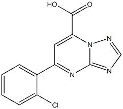 5-(2-chlorophenyl)-[1,2,4]triazolo[1,5-a]pyrimidine-7-carboxylic acid Structure