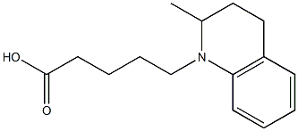 5-(2-methyl-1,2,3,4-tetrahydroquinolin-1-yl)pentanoic acid Struktur