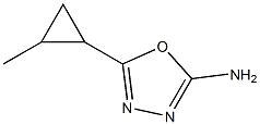 5-(2-methylcyclopropyl)-1,3,4-oxadiazol-2-amine Struktur