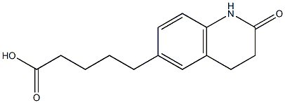 5-(2-oxo-1,2,3,4-tetrahydroquinolin-6-yl)pentanoic acid Struktur