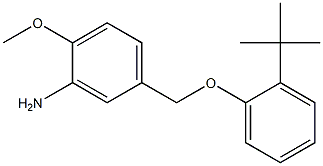 5-(2-tert-butylphenoxymethyl)-2-methoxyaniline Structure