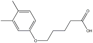 5-(3,4-dimethylphenoxy)pentanoic acid Structure