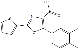 5-(3,4-dimethylphenyl)-2-(thiophen-2-yl)-1,3-oxazole-4-carboxylic acid|