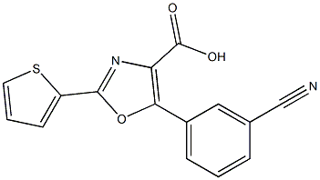 5-(3-cyanophenyl)-2-(thiophen-2-yl)-1,3-oxazole-4-carboxylic acid|