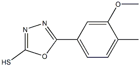 5-(3-methoxy-4-methylphenyl)-1,3,4-oxadiazole-2-thiol Structure