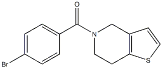 5-(4-bromobenzoyl)-4,5,6,7-tetrahydrothieno[3,2-c]pyridine,,结构式