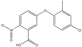 5-(4-chloro-2-methylphenoxy)-2-nitrobenzoic acid,,结构式