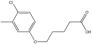 5-(4-chloro-3-methylphenoxy)pentanoic acid Structure