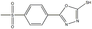5-(4-methanesulfonylphenyl)-1,3,4-oxadiazole-2-thiol 化学構造式