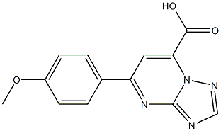 5-(4-methoxyphenyl)-[1,2,4]triazolo[1,5-a]pyrimidine-7-carboxylic acid Struktur