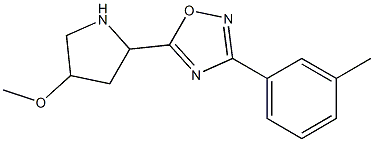 5-(4-methoxypyrrolidin-2-yl)-3-(3-methylphenyl)-1,2,4-oxadiazole|