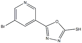 5-(5-bromopyridin-3-yl)-1,3,4-oxadiazole-2-thiol Structure