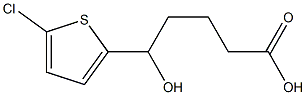 5-(5-chlorothiophen-2-yl)-5-hydroxypentanoic acid 结构式