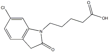 5-(6-chloro-2-oxo-2,3-dihydro-1H-indol-1-yl)pentanoic acid