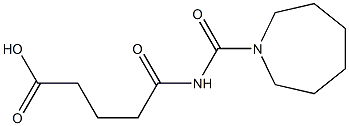 5-(azepan-1-ylcarbonylamino)-5-oxopentanoic acid Structure