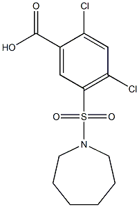 5-(azepane-1-sulfonyl)-2,4-dichlorobenzoic acid