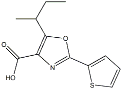 5-(butan-2-yl)-2-(thiophen-2-yl)-1,3-oxazole-4-carboxylic acid Structure