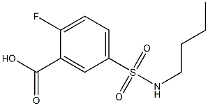 5-(butylsulfamoyl)-2-fluorobenzoic acid