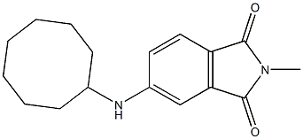 5-(cyclooctylamino)-2-methyl-2,3-dihydro-1H-isoindole-1,3-dione,,结构式