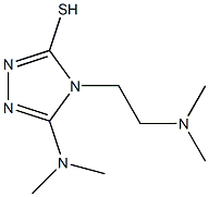 5-(dimethylamino)-4-[2-(dimethylamino)ethyl]-4H-1,2,4-triazole-3-thiol,,结构式