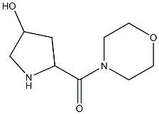 5-(morpholin-4-ylcarbonyl)pyrrolidin-3-ol 结构式