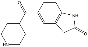 5-(piperidin-4-ylcarbonyl)-1,3-dihydro-2H-indol-2-one Structure