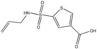 5-(prop-2-en-1-ylsulfamoyl)thiophene-3-carboxylic acid Structure