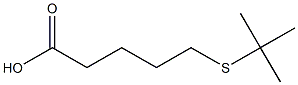 5-(tert-butylsulfanyl)pentanoic acid Structure