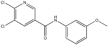 5,6-dichloro-N-(3-methoxyphenyl)pyridine-3-carboxamide Structure