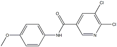 5,6-dichloro-N-(4-methoxyphenyl)pyridine-3-carboxamide Structure