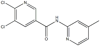5,6-dichloro-N-(4-methylpyridin-2-yl)pyridine-3-carboxamide Structure