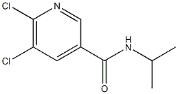 5,6-dichloro-N-(propan-2-yl)pyridine-3-carboxamide,,结构式