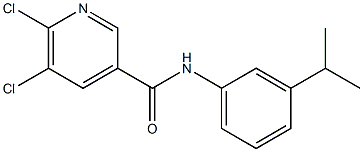 5,6-dichloro-N-[3-(propan-2-yl)phenyl]pyridine-3-carboxamide Structure