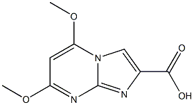 5,7-dimethoxyimidazo[1,2-a]pyrimidine-2-carboxylic acid,,结构式