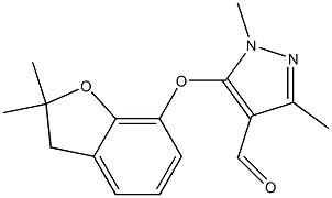  5-[(2,2-dimethyl-2,3-dihydro-1-benzofuran-7-yl)oxy]-1,3-dimethyl-1H-pyrazole-4-carbaldehyde