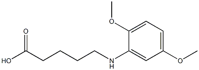 5-[(2,5-dimethoxyphenyl)amino]pentanoic acid Structure