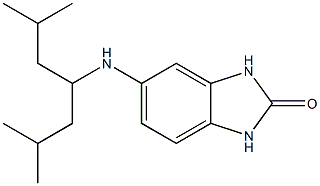 5-[(2,6-dimethylheptan-4-yl)amino]-2,3-dihydro-1H-1,3-benzodiazol-2-one 结构式