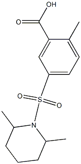 5-[(2,6-dimethylpiperidine-1-)sulfonyl]-2-methylbenzoic acid