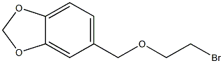 5-[(2-bromoethoxy)methyl]-1,3-benzodioxole 化学構造式