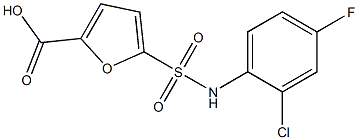  5-[(2-chloro-4-fluorophenyl)sulfamoyl]furan-2-carboxylic acid