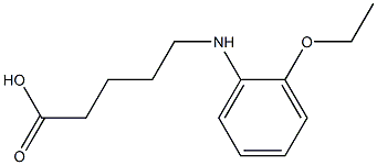 5-[(2-ethoxyphenyl)amino]pentanoic acid Structure