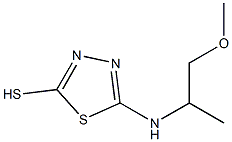 5-[(2-methoxy-1-methylethyl)amino]-1,3,4-thiadiazole-2-thiol