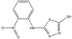5-[(2-nitrophenyl)amino]-1,3,4-thiadiazole-2-thiol,,结构式