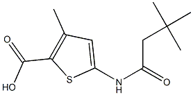 5-[(3,3-dimethylbutanoyl)amino]-3-methylthiophene-2-carboxylic acid Structure