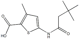 5-[(3,3-dimethylbutanoyl)amino]-3-methylthiophene-2-carboxylic acid,,结构式