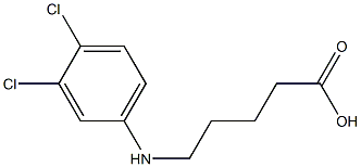 5-[(3,4-dichlorophenyl)amino]pentanoic acid Structure